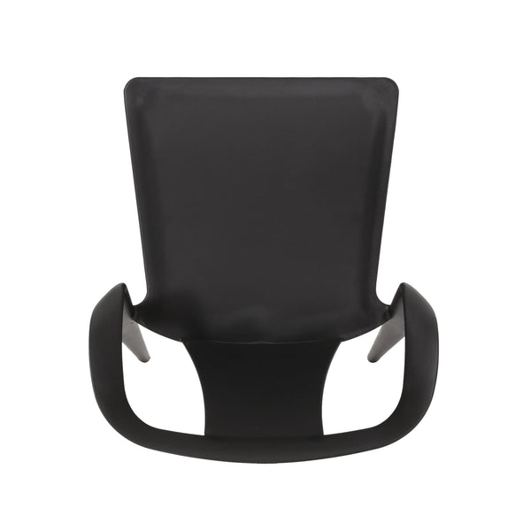 English Elm Christopher Knight Home® - ORCHID Weather-Resistant Outdoor Chair with Curved Backrest, Durable Polypropylene Blend for Patio Comfort Black 32.5 L x 24 W x 20.5 H 68373.00BLK