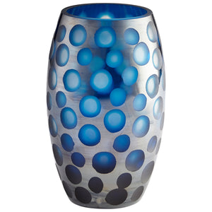 Quest Vase Blue 09460 Cyan Design