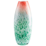 Macaw Vase Red and Green 09464 Cyan Design