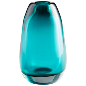 Blown Ocean Vase Blue 09493 Cyan Design