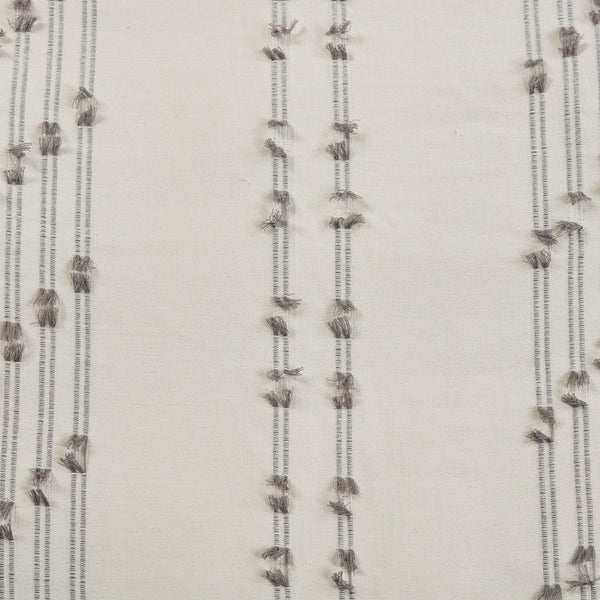 English Elm King/Cal King Kara Cotton Jacquard Duvet Cover Set — OEKO-TEX Eco-Friendly Striped & Diamond Bedding, Button Closure, Tie Corners, Easy Care Ivory 11.81 L x 9.84 W x 6.3 H B03596506