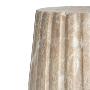 English Elm Christopher Knight Home® - Outdoor Cleme Carved Side Table - Elegant Gold Accent For Indoor/Outdoor Use, Versatile & Durable N773P283510G