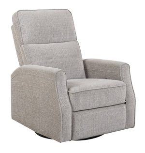 English Elm Wallace & Bay - Tan Swivel Gliding Recliner — Wheat Transitional Accent Chair, Easy-Care Engineered Wood Comfort, 30"W B2709P212441