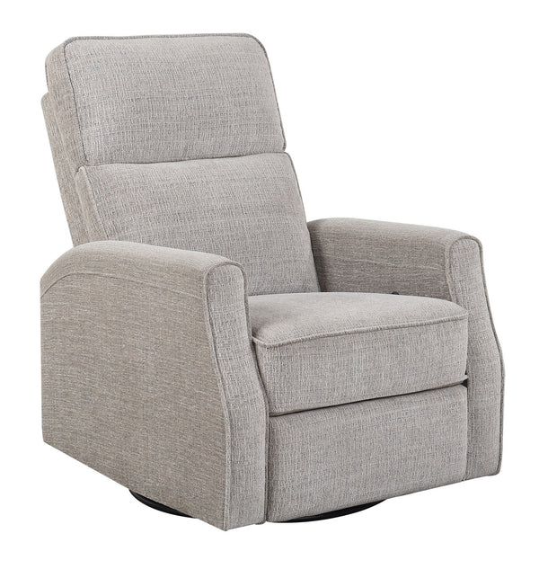 English Elm Wallace & Bay - Tan Swivel Gliding Recliner — Wheat Transitional Accent Chair, Easy-Care Engineered Wood Comfort, 30"W B2709P212441
