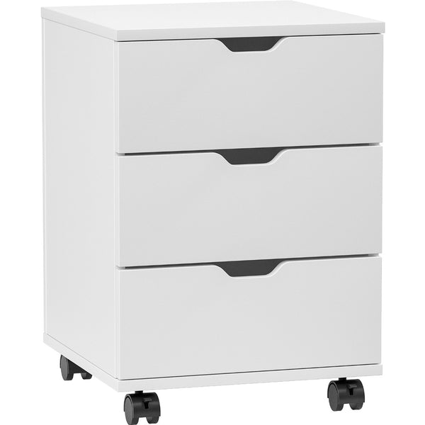 English Elm 3-drawer Rolling Wood File Cabinet with Locking Casters for Home Office Under Desk T3623P434196