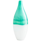 Extra Iced Marble Vase Turquoise/White 09522 Cyan Design