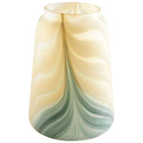 Hearts Of Palm Vase Yellow and Green 09532 Cyan Design