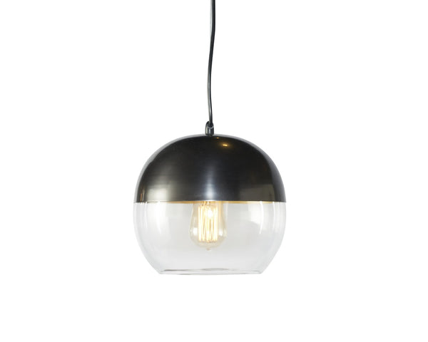 Sunpan PALIN Pendant Light - Modern Gunmetal Globe Fixture for Stylish Ambient Lighting in Any Space 103843