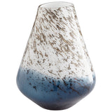 Orage Vase Blue and White 09542 Cyan Design