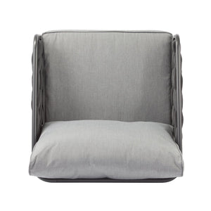 English Elm Christopher Knight Home® - 4-Pieces Outdoor Metal Patio Furniture Set with Deep-Seat Cushions, Teslin Rope, Wood-Look Tabletop, Rust-Resistant Frame Grey N780P2540701G