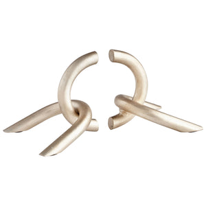 Goldie Locks Bookends Antique Silver Leaf 09581 Cyan Design