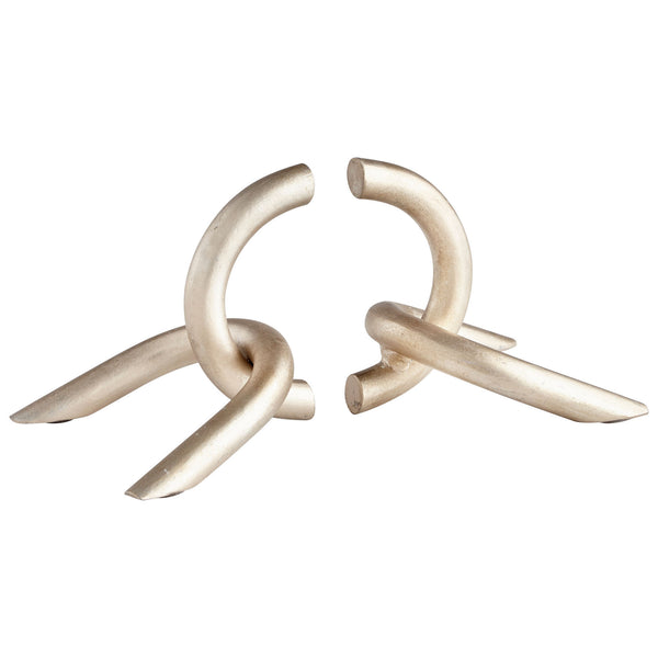 Goldie Locks Bookends Antique Silver Leaf 09581 Cyan Design