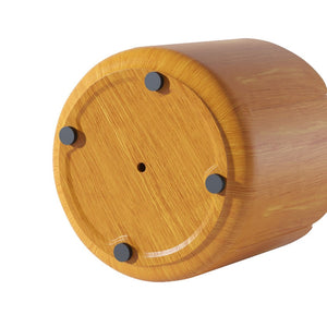 English Elm 19.29"h Tulip Mgo Round Accent Table Waterproof Wood Grain Finish Patio or Living Room Natural W757P387421
