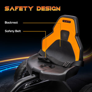 English Elm Aosom Kids Pedal Go Kart Sporty Ride on with Adjustable Seat and Eva Wheels W2225P229366