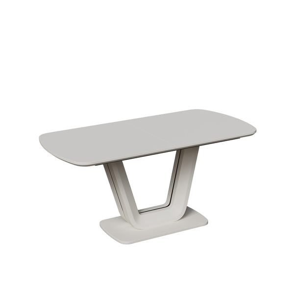 English Elm 62.4" Extendable Mdf Dining Table Mid-century Industrial Style with Bold X Metal Legs W2189S00825