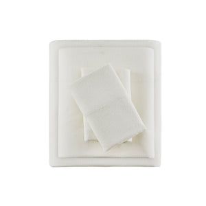 JLA Home True North by Sleep Philosophy - Printed ultra-soft cotton flannel sheet set — brushed warmth, OEKO-TEX certified, cozy winter comfort Ivory Solid TN20-0111