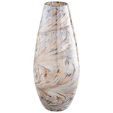 Caravelas Vase  Metallic Sand Swirl 09647 Cyan Design