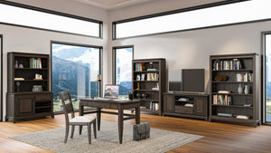 English Elm Chocolate Classic Ladderback Side Chair with Upholstered Polyester Seat, Solid Wood Frame Finishable B2699P208299