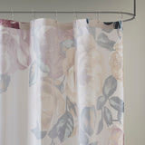 Madison Park Charisma Shabby Chic Cotton Floral Printed Shower Curtain MP70-7696 Ivory