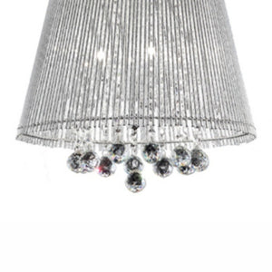 English Elm 19" Tall Ceiling Lamp "Dreamer" - Modern Chrome Design With Crystal Accents For Elegant Interiors B072116224