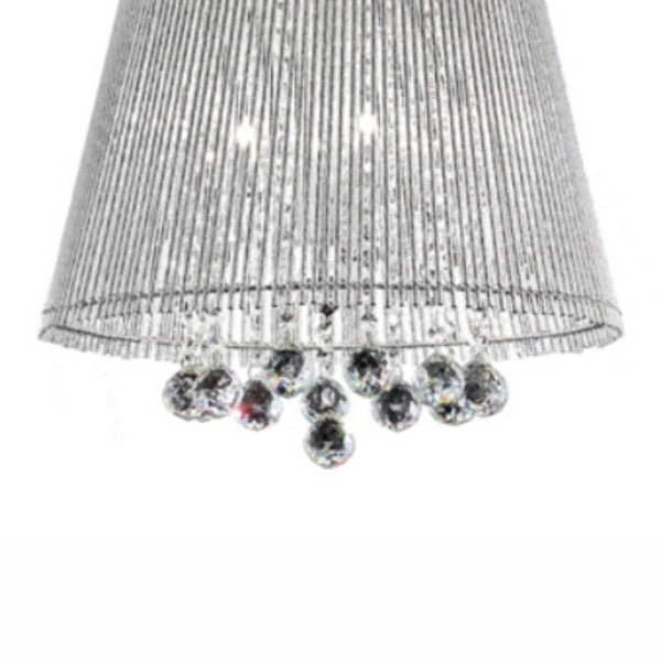 English Elm 19" Tall Ceiling Lamp "Dreamer" - Modern Chrome Design With Crystal Accents For Elegant Interiors B072116224