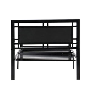 English Elm Twin Sturdy Metal Bed Frame for Twin Mattress — Quiet, Tool-Included Assembly, No Box Spring Needed, 300LB Capacity Black 43.7 L x 24 W x 3.35 H W2297P347753