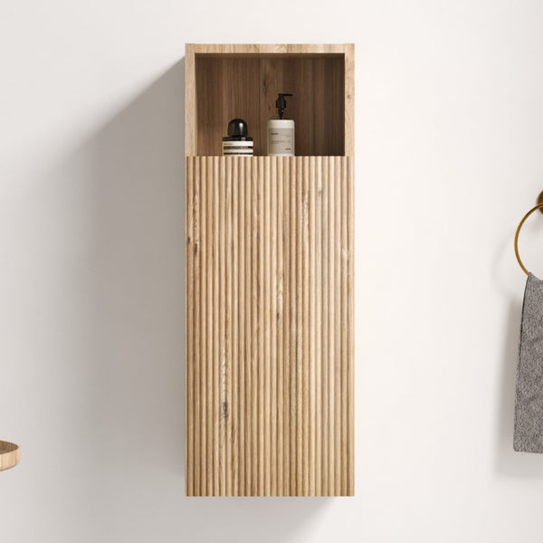 English Elm Cc1014s112310 Floating Wall Cabinet Slim Wood Grain Push Open Bathroom Storage W1865P444263
