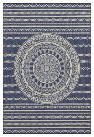 English Elm Sunshine Indoor/Outdoor Area Rug - 2’7” X 7’3” Blue, Stain-Resistant, Durable For High-Traffic Areas B186P198900-GIGA