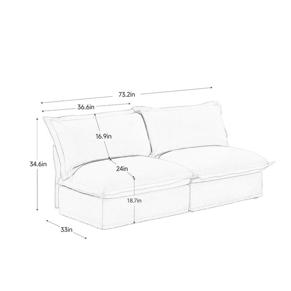 English Elm Streamlined Velvet Modular L-shape Sectional Sofa with Cloud Foam and French Piping Black W3041S00117