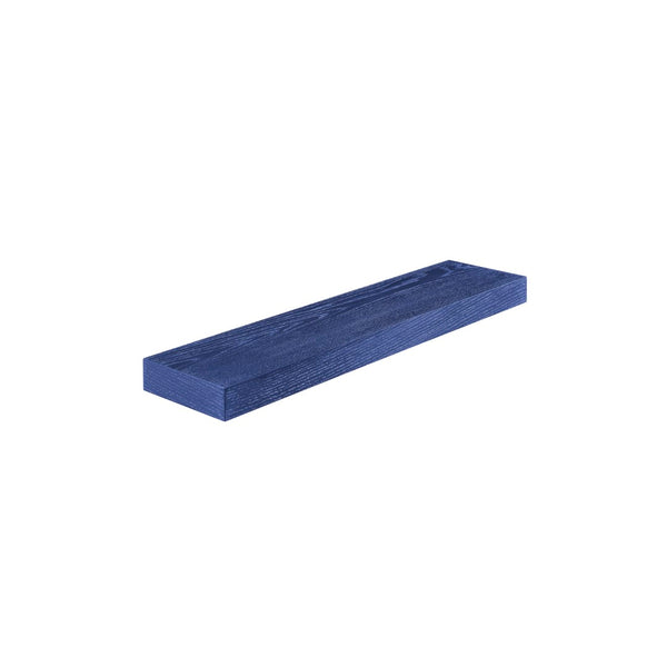 EuroStyle Barney Floating Shelf/Shelving in High Gloss Deep Blue