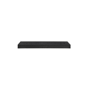 EuroStyle Barney Floating Shelf/Shelving in Matte Black Stained Ash Veneer