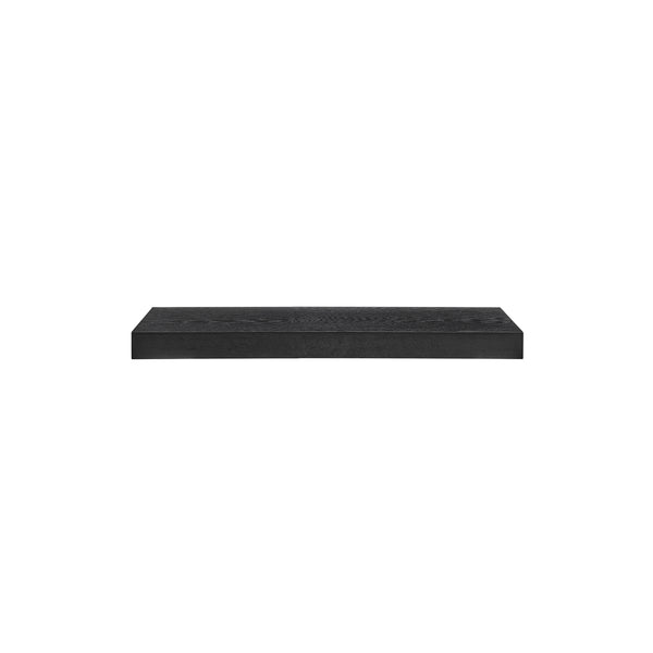 EuroStyle Barney Floating Shelf/Shelving in Matte Black Stained Ash Veneer