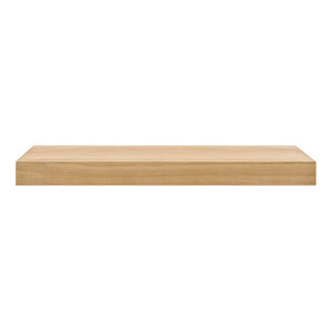 EuroStyle Barney Wall Mounted Floating Shelf Ash Veneer Display Unit for Modern Interiors Oak 09740-OAK