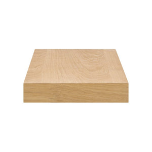 EuroStyle Barney Wall Mounted Floating Shelf Ash Veneer Display Unit for Modern Interiors Oak 09740-OAK