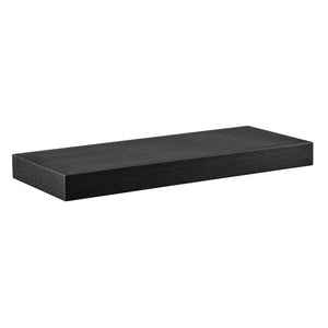 EuroStyle Barney Wall Mounted Floating Shelf Ash Veneer Display Unit for Modern Interiors Wenge 09740-WEN