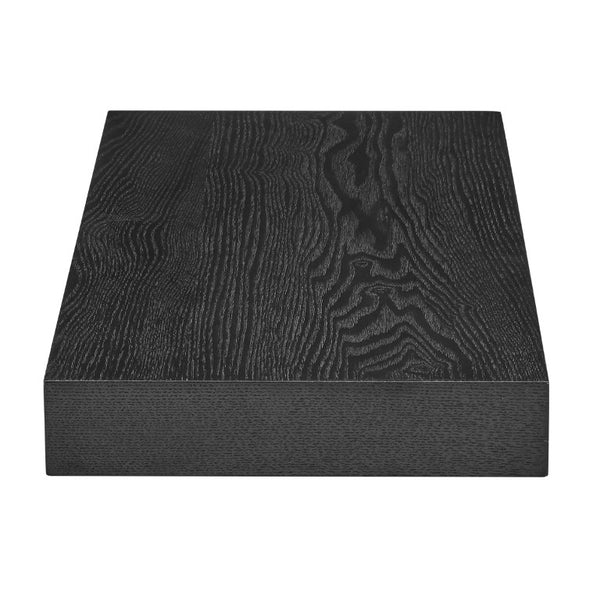 EuroStyle Barney Wall Mounted Floating Shelf Ash Veneer Display Unit for Modern Interiors Wenge 09740-WEN