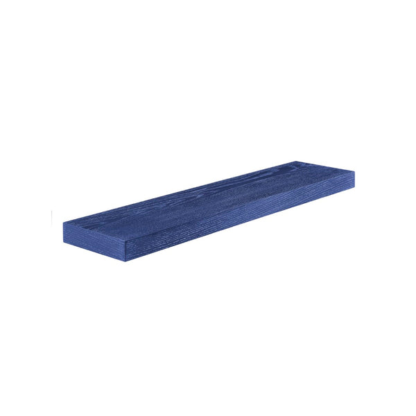 EuroStyle Barney Floating Shelf/Shelving in High Gloss Deep Blue