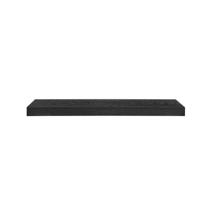 EuroStyle Barney Floating Shelf/Shelving in Matte Black Stained Ash Veneer