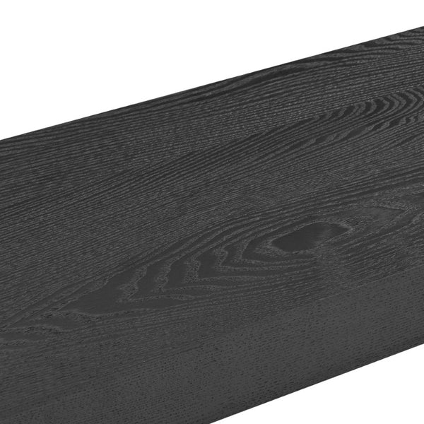 EuroStyle Barney Ash Veneer Floating Wall Shelf Minimalist Display for Living Room or Home Office Wenge 09742-WEN