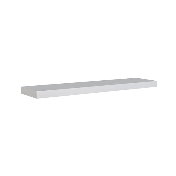 EuroStyle Barney Floating Shelf/Shelving in High Gloss White