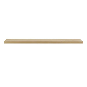 EuroStyle Barney Floating Wall Shelf with American Veneer Finish for Modern Display Space Oak 09747-OAK