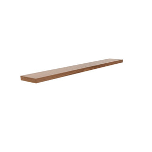 EuroStyle Barney Floating Wall Shelf with American Veneer Finish for Modern Display Space Walnut 09747WAL