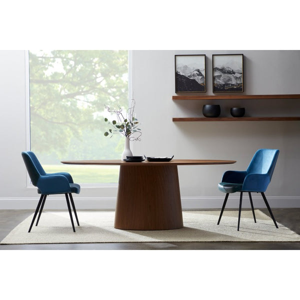 EuroStyle Barney Floating Wall Shelf with American Veneer Finish for Modern Display Space Walnut 09747WAL