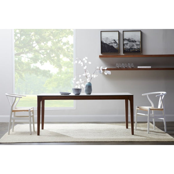 EuroStyle Barney Floating Wall Shelf with American Veneer Finish for Modern Display Space Walnut 09747WAL