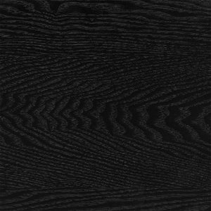 EuroStyle Barney Wall Mounted Floating Shelf American Wood Veneer Bracket Free Display Ledge Matte Black 09748MTBLK