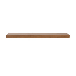 EuroStyle Barney Wall Mounted Floating Shelf American Wood Veneer Bracket Free Display Ledge Walnut 09748WAL