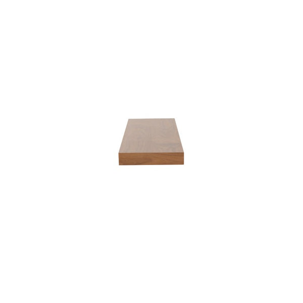 EuroStyle Barney Wall Mounted Floating Shelf American Wood Veneer Bracket Free Display Ledge Walnut 09748WAL