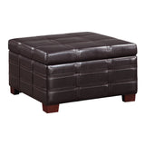 OSP Home Furnishings Detour Strap Ottoman Espresso