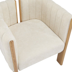 English Elm Christopher Knight Home® - Dining Chairs Set of 2 | Modern Bouclé Upholstered Seating with Rubberwood Frame, Durable 225lb Capacity Beige,Natural N779P341494B