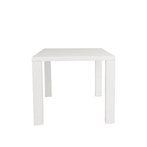 EuroStyle Abby Rectangular Dining Table Gloss Lacquer Honeycomb Core Contemporary 63 Inch White 09778WHT-B